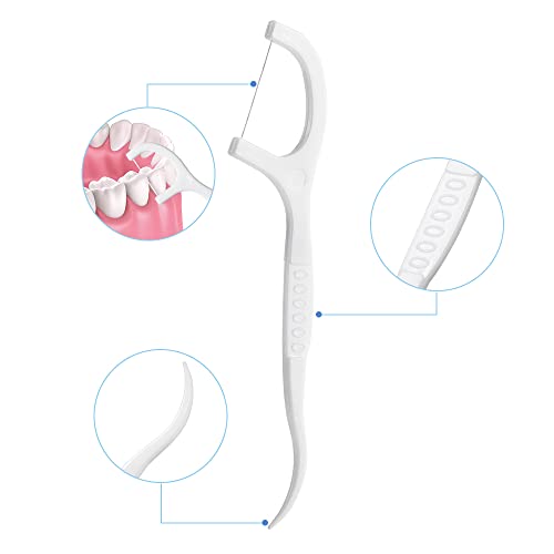 150 Pezzi Filo Interdentale by Filippo Bianchini, forcella interdentale, Bastoncini di Filo Interdentale Portatile Cura Dentistica per Tutta Famiglia