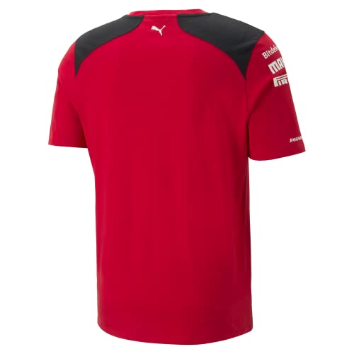 PUMA Scuderia Ferrari - Maglietta 2023 della Squadra - Rosso - Uomo - Taglia: M