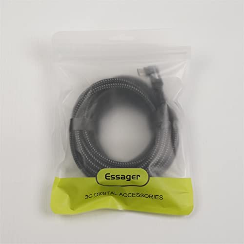 ESSAGER Cavo collegamento 5M USB 3.0 Compatibile con Meta/Oculus Quest 2 Accessori e PC/Steam VR, Trasferimento dati PC ad Alta Velocità, Cavo USB C per Cuffie VR e PC da Gioco