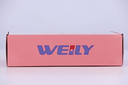 WEILY Specchio per il Trucco con Luce, Specchio Cosmetico Triplo con Ingrandimento 2X/3X, 36 Luci a LED e due Modalità di Alimentazione Specchio Cosmetico da Tavolo