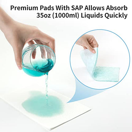 Commode Liner con cuscinetti assorbenti,40 sacchetti usa e getta super assorbenti, sacchetti usa e getta, sacchetti igienici portatili, sacchetti igienici da campeggio, Assorbono fino a 1000 ml