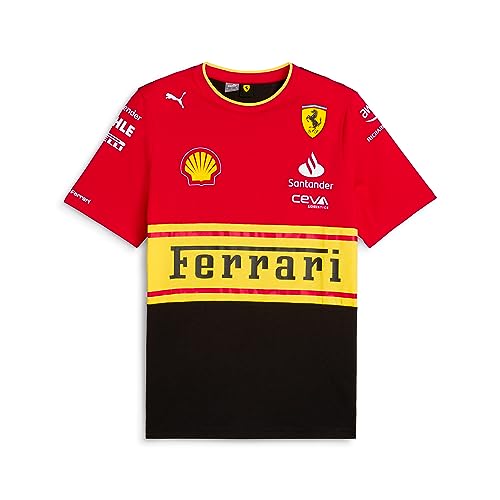 PUMA Scuderia Ferrari Tshirt Monza 2023 Edizione Speciale - Rosso/Giallo/Nero - Taglia: M