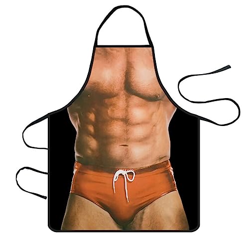 PLABBDPL Grembiule da cucina, grembiule da cucina, grembiule divertente impermeabile per uomo donna regalo per griglia costume da festa