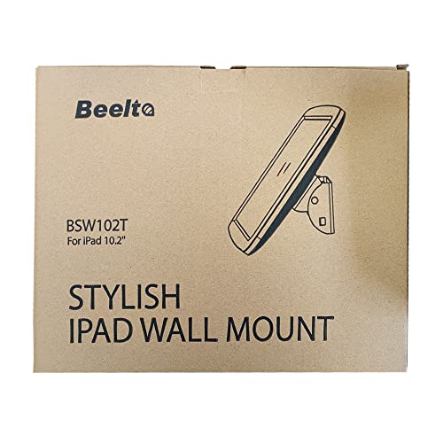 Beelta Supporto da parete per tablet iPad da 10,2", 7a/8a/9a generazione, antifurto, supporto da parete per iPad chiosco per affari e Smart Home, bianco