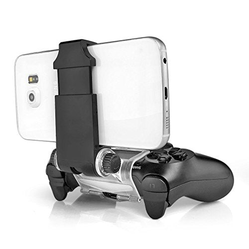 Link-e : Smartphone universale, telefono, supporto per cellulare compatibile con controller wireless Sony Dualshock PS4, PS4 Slim, PS4 PRO (controller NON incluso)