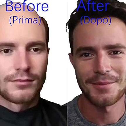 Parrucca Uomo PU Toupet Pezzi di Capelli Umani Europei per Gli Uomini Sostituzione dei Capelli Sistema 8×10 Pollici Parrucche 0.06 Centimetri di Spessore Uomini Parrucca in Marrone Chiaro