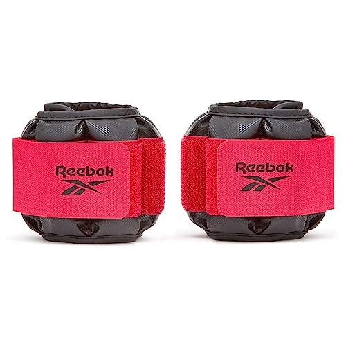 Reebok, Premium Ankle/Wrist Weights-1.5kg Unisex-Adult, Nero, 1.5 kg