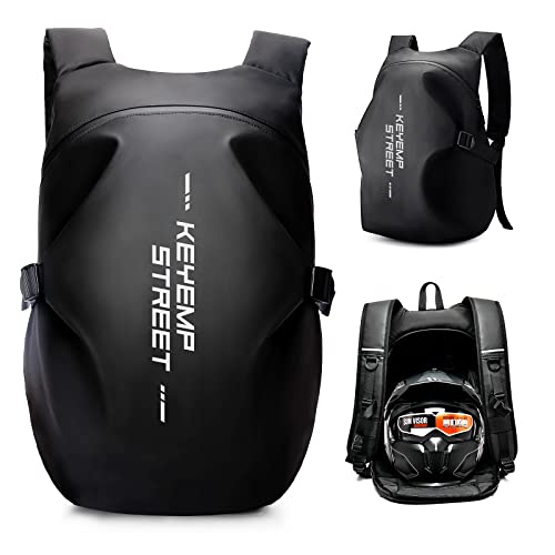 HYC00 Zaini moto per uomo Zaino per casco impermeabile, Accessori moto, Borse per laptop, Zaini da viaggio, Borse scuola per studenti