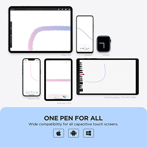 OASO Penna Touch Stylus, Universale Pencil Pennino per Apple iPad PRO Gen/Air/Mini/iPhone/Android/Samsung/Galaxy/Smartphone, Penne Stilo Pen Compatibile di all Touch Screen Tablet e Touchscreen