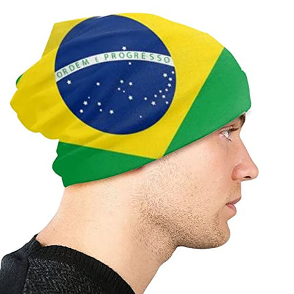 Cappelli per Donne Uomini Brasile Bandiera Unisex Running Skull Cap Inverno Estate Sport Cappello