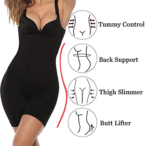 SOLO ACTFIT Intimo Modellante da Donna Guaina Contenitiva a Vita Alta Mutande Shapewear Dimagranti Pantaloncini Controllo Ventre Body Shaper (Nero, L)