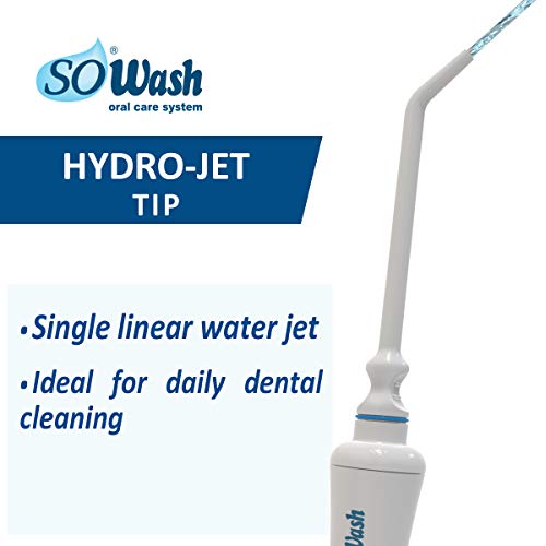 Idropulsore Dentale SoWash | Trio | Si Collega al Rubinetto | Irrigatore Dentale Senza Batterie e Elettricità | 1 Testina Vortice + 1 Testina Vortice Brush + 1 Testina Idrogetto | Prodotto Italiano