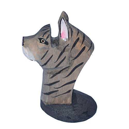 VIPbuy Porta Occhiali in Legno a Forma di Animale Supporto per Occhiali da Sole per casa Ufficio Uomo Donna Bambini Regalo (Gatto)