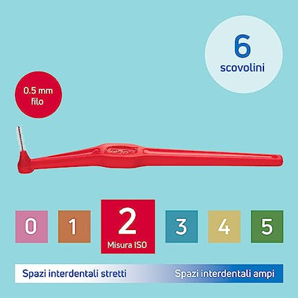 TePe - Scovolino interdentale Angle, 0,5 mm, 6 pezzi
