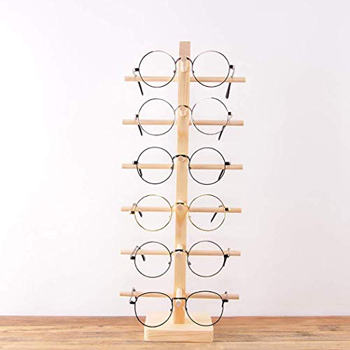 Justdolife Occhiali da Esposizione Creativi Occhiali da Sole in Legno Rack Occhiali Stand