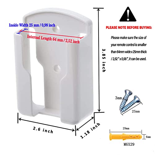 MEIRRAI Porta Telecomandi da Parete, 2 pezzi Porta Telecomando da Muro Universale Scatole Portaoggetti, Portatelecomando per Condizionatore, Telecomando TV, per Casa, Ufficio e Altro Ancora