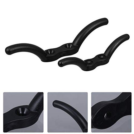 VORCOOL 6 Pezzi Asta Bandiera Barca con Telo Drizza per Tendalino Incluso Bitte in Ghisa Tirante Viti per Bitte Yacht Nylon Fissaggio Mm+Mm Gancio Ganci Attacco Vite Cieca Strumento Cime