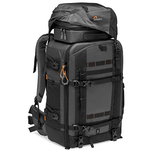 Lowepro Pro Trekker BP 550 AW II Zaino Fotografico Outdoor con Divisori MaxFit per Laptop/iPad 15", Pro Mirrorless e DSLR, Sony, Canon, Nikon, Gimbal, Drone, DJI, Nero/Grigio Scuro