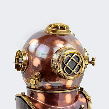 Casco nautico da snorkeling da 18 pollici | Casco decorativo della nave marittima | Nagina International