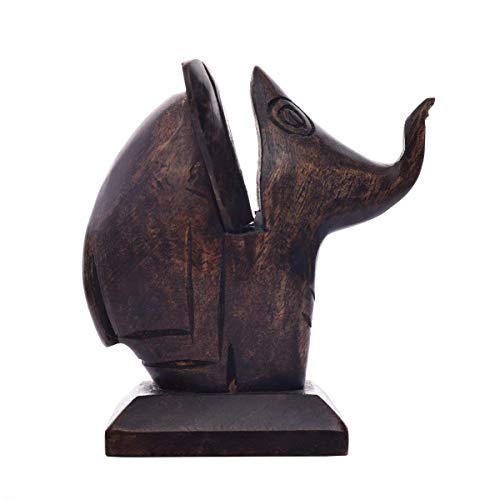 Ajuny - Supporto per Occhiali in Legno, a Forma di Elefante, per casa, Ufficio, Tavolo Decorativo