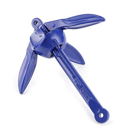Ancora a Ombrello, Pieghevole Grapnel, Mini Ancora a Ombrello, Accessori per Ancoraggio per Barca Pieghevole in Lega di Alluminio a 4 Denti per Accessori per la Pesca in Canoa Kayak per Barca a Vela