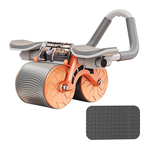 Plank Ab Roller Wheel per Core Trainer | Per la ruota addominale di rimbalzo automatico Saker | Ruota per allenamento addominale in rimbalzo con supporto per gomito a rullo 4d Ab