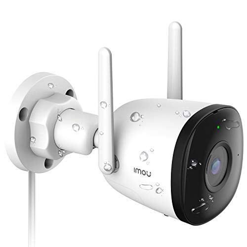 Imou Telecamera WiFi da Esterna, 1080P Telecamera di Sicurezza con AI Rilevazione del Movimento Umano, IP67 Antipolvere & Impermeabile, Visione Notturna 30m, Compatibile con Alexa, Bullet 2C