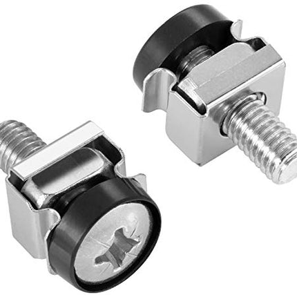Poppstar M6 x 20mm viti rack & dadi in gabbia per armadi di rete (50 pezzi) Accessori rack 10 e 19 pollici con rondelle
