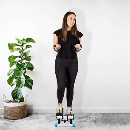 Calma Dragon Stepper - Stepper fitness casa con fascia di resistenza, pedali antiscivolo e monitor digitale. Miglior stepper fitness per la casa, per l'esercizio cardio - Capacità di peso di 100 kg