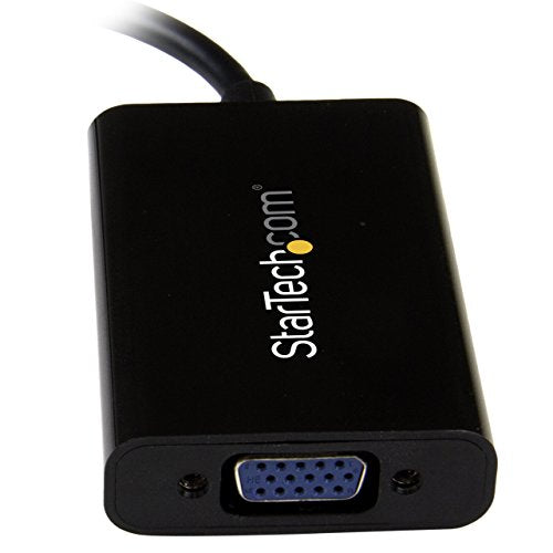 StarTech.com Adattatore Mini DisplalyPort 1.2 a VGA, Convertitore mDP VGA con audio, Risoluzione 1920x1200, Compatibile con Mac/Microsoft (MDP2VGAA)