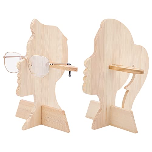 OLYCRAFT 2 Set Supporto per Occhiali da Sole in Legno Espositori per Occhiali in Legno Espositori per Occhiali in Legno Espositore per Occhiali in Legno Organizzatore -2 Stile