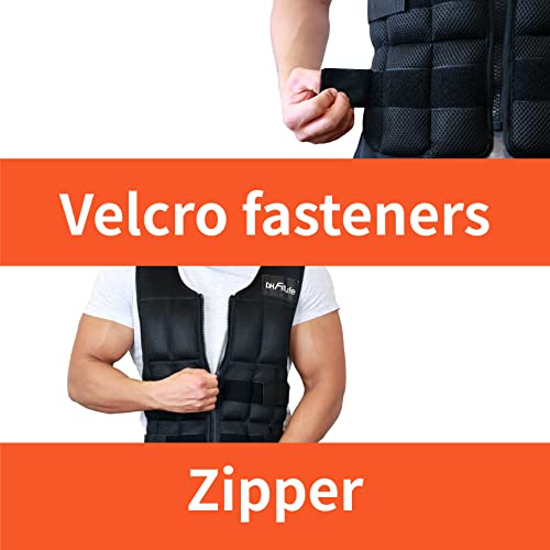 DH FitLife Gilet pesi 20 kg per la costruzione muscolare e l'allenamento della forza Gilet appesantito | Gilet da corsa donna uomo | gilet da allenamento fitness regolabile