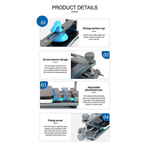 SUNSHINE - Separatore universale per schermo LCD per telefono cellulare, strumento di separazione dello schermo senza calore, strumento di riparazione accessori per la separazione dello schermo