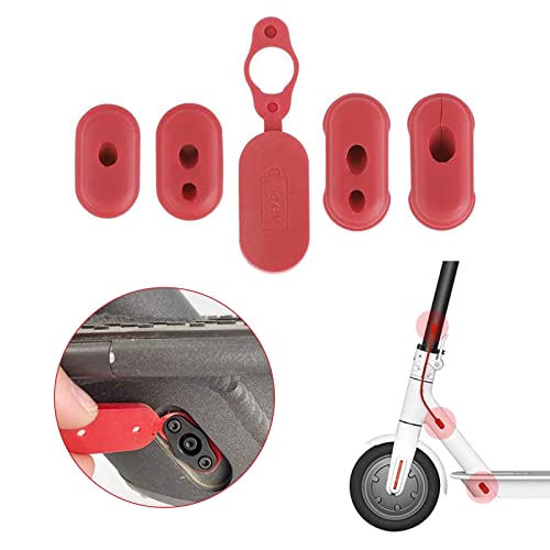 Porta di Ricarica per Scooter Elettrico Coperchio Anti-polvere,M365 Pezzi di Scooter Elettrico Porta di Ricarica,Tappo Porta caricatore per Monopattino,Per XIAOMI M365,M365pro - 5 pezzi