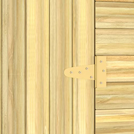 Camerina Capanno da Giardino 105x110x218 cm in Legno di Pino Impregnato,Capannone da Giardino,Casetta da Giardino,Casetta Attrezzi Giardino