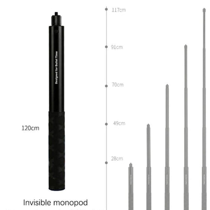 Bastone per Selfie Estensibile Monopiede Treppiedi con Adattatore per Bici e Moto, compatibile con Telecamera d'azione GoPro Hero Insta360