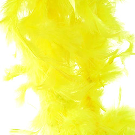 Jerbro 5 Pezzi Boa di Piume Piuma Colorata Morbida per Donna Ragazza Festa Glamour Costume Party Compleanno Carnevale Addio al Nubilato - 2 Metri