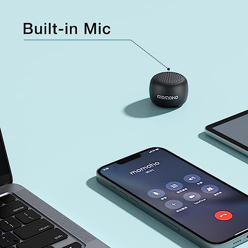 Momoho Mini Cassa Bluetooth, Altoparlante Bluetooth Portatile Speaker piccola Aggiornato BTS0011 per Interni, Esterni e Viaggi (Nero)