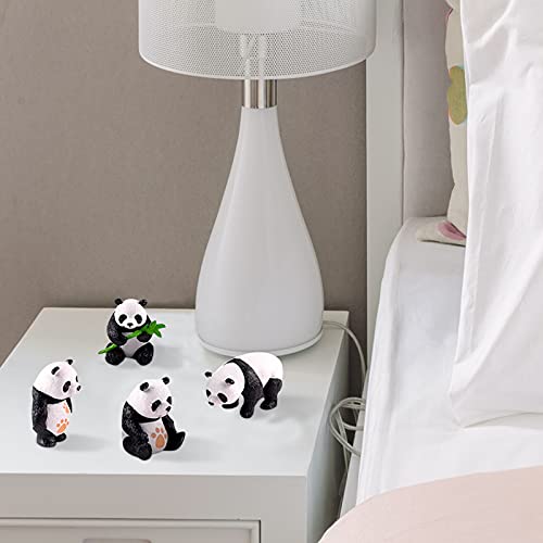 ZQO 4 Pezzi Ornamenti Panda Giardino Micro Paesaggio Ornamento Bonsai Decorazioni Artigianato Accessori Torta Casa Cinese Creativa Bambole