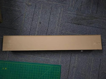 TOOGOU Schiuma Eva Tappetino Marino Barche in Teak Sintetico (240cm × 90cm), Tappetino Antiscivolo in Eva Adatto per la Decorazione di Barche, Marittimi, Kayak (Marrone con Strisce Nero)
