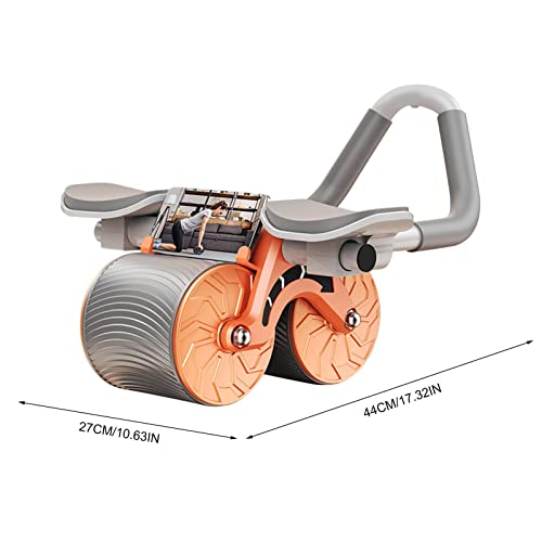 Plank Ab Roller Wheel per Core Trainer | Per la ruota addominale di rimbalzo automatico Saker | Ruota per allenamento addominale in rimbalzo con supporto per gomito a rullo 4d Ab