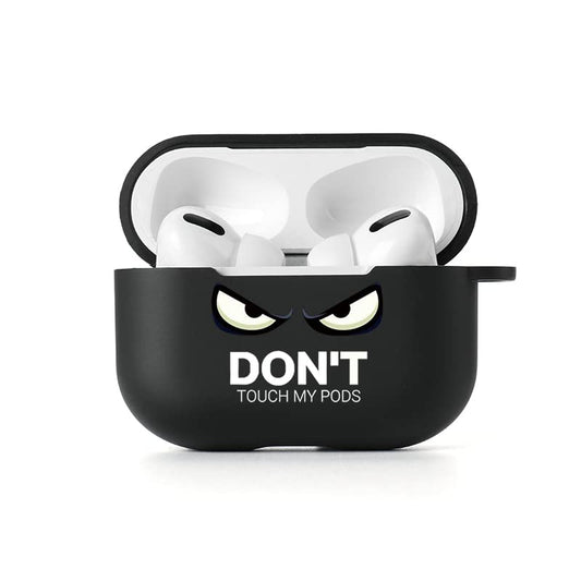 AKABEILA Custodia per AirPods Pro 2 con moschettone, custodia morbida in TPU nera con motivo AirPods Pro 2 2022 Custodia di ricarica AirPods Pro 2a generazione Cover