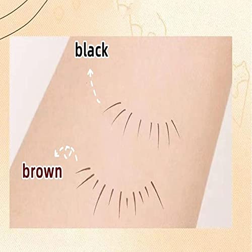 Double Tip Lower Eyelash Pencil, Dual-pronged Tip Eyelash Pencil, Eyeliner Nero Per Ciglia Inferiori, Quick Drying Eyeliner Waterproof Penna Pour Beginner Makeup