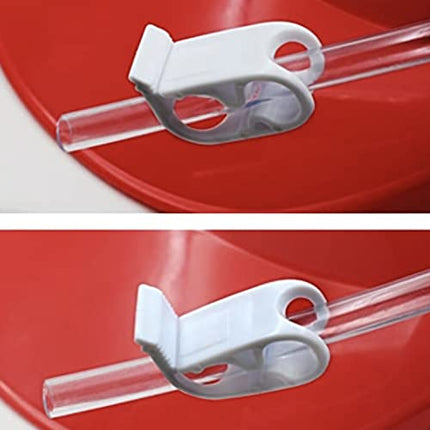 Cappello da birra rosso | Cappello anti-sete | 2 portabevande con cannucce integrate riutilizzabili | Taglia regolabile | Gioco bevente | Creato e sviluppato da OriginalCup®