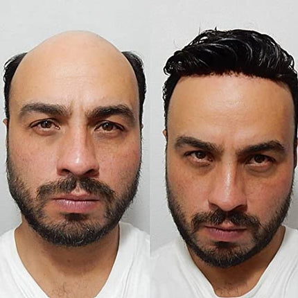 Parrucchino da uomo PU Front Pizzo Toupee Pezzi dei Capelli Umani europei per gli protesi capelli uomo 8×10 pollici sottile 0.06 cm Uomo Parrucca Sistema parrucchino Sostituzione in oro