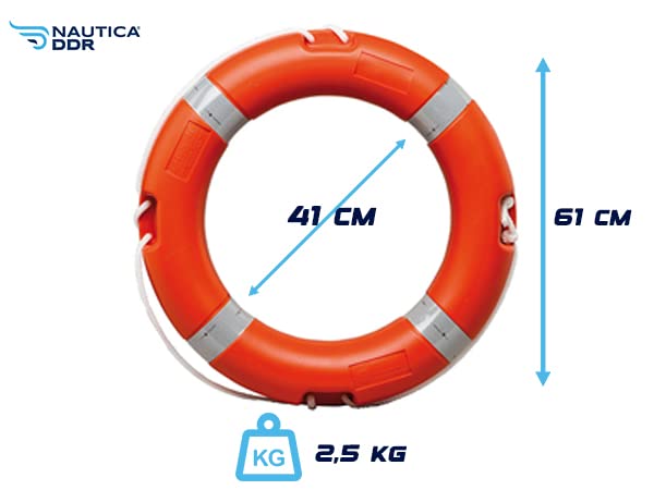 Salvagente Anulare Omologato (Solas - Rina - Med) Nautica Salvataggio Ciambella Barca Mare Piscina Gommone Vela