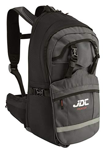 JDC Zaino Impermeabile da Moto con Porta/Reggicasco. 24L, espandibile a 36L – Frontier