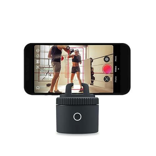 Pivo Pod Lite Sensore di movimento automatico Tracking Supporto e Pod Smartphone per creazione di contenuti a mani libere Rotazione 360° Bluetooth Registrazione Video Supporto per fotocamera