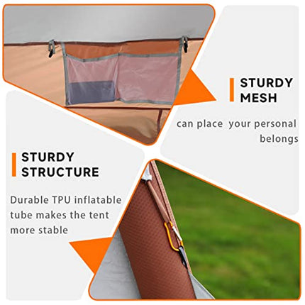 Umbalir Tenda gonfiabile per 2 persone, tenda pop-up, montata in 110 secondi e riconfezionata (385 x 240 x 170 cm)