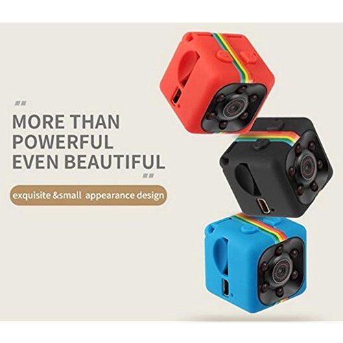 Sansnail Mini telecamera SQ11 HD indoor, visione notturna e risoluzione 1080p (colore nero)